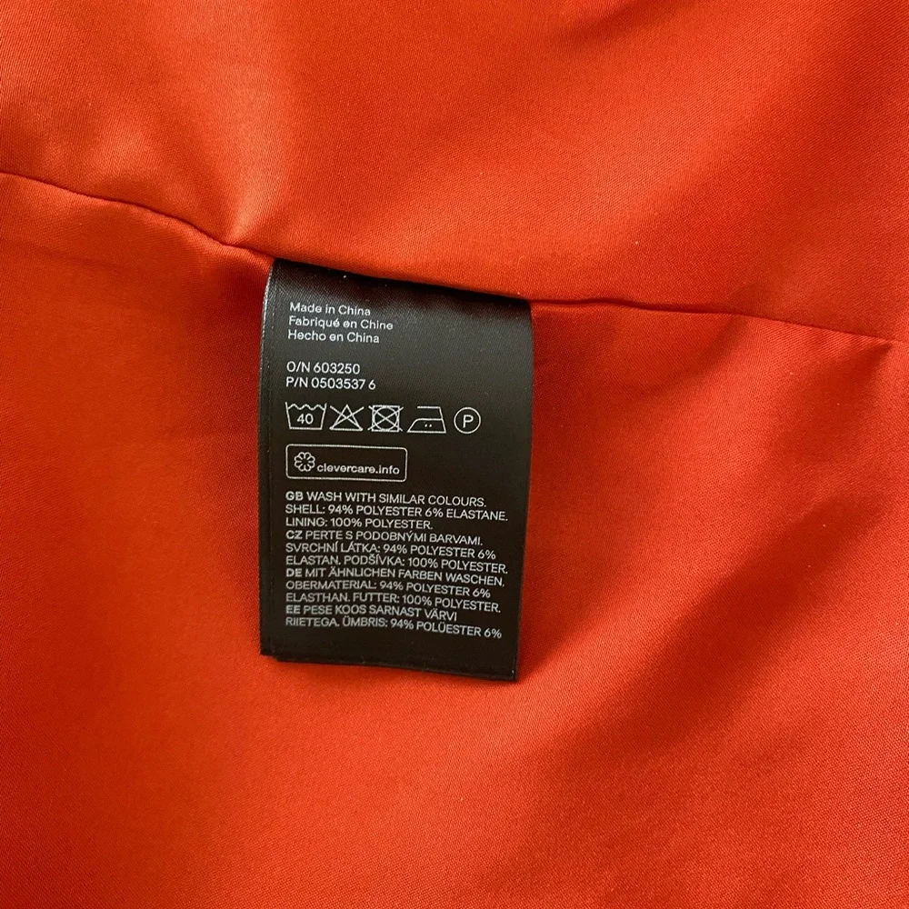 H&M Women's Orange Trench Coat New - Picture 6 of 9